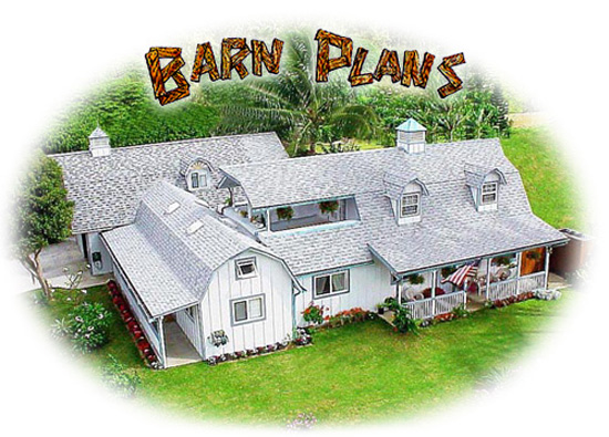 Pole Barn with Gambrel Roof Plans