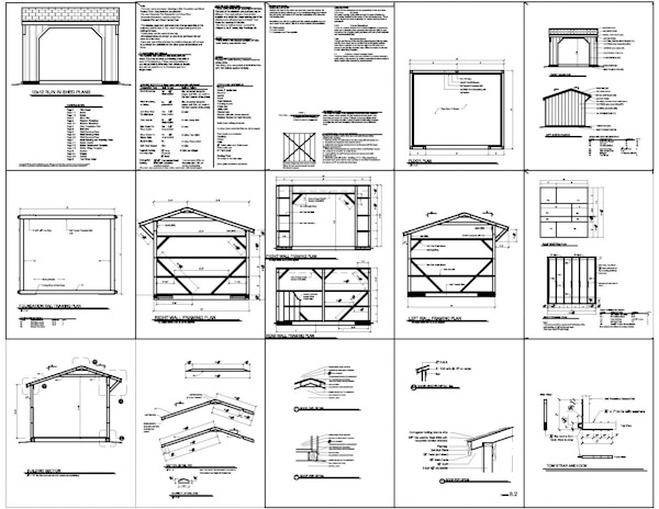 ... Shed Step by Step. Blueprints PDF Download. Free 10x14 Shed Plans Easy