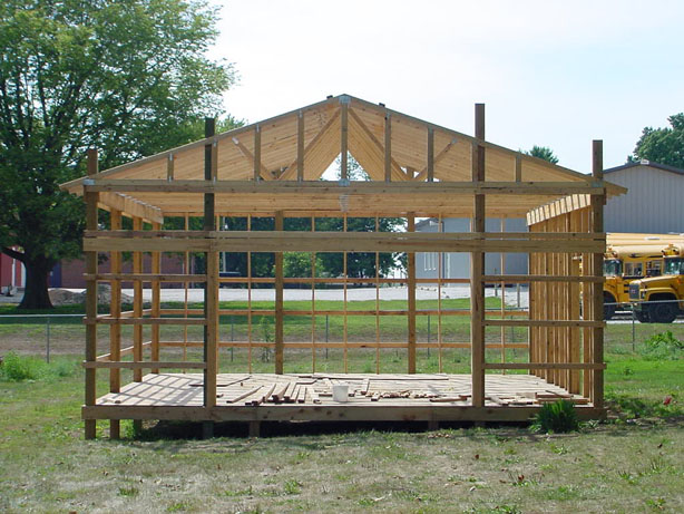Pole Barn Plans | How to build DIY Shed Step by Step. Blueprints PDF ...