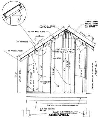 Saltbox Shed Plans How to Build DIY Blueprints pdf Download 12x16 ...
