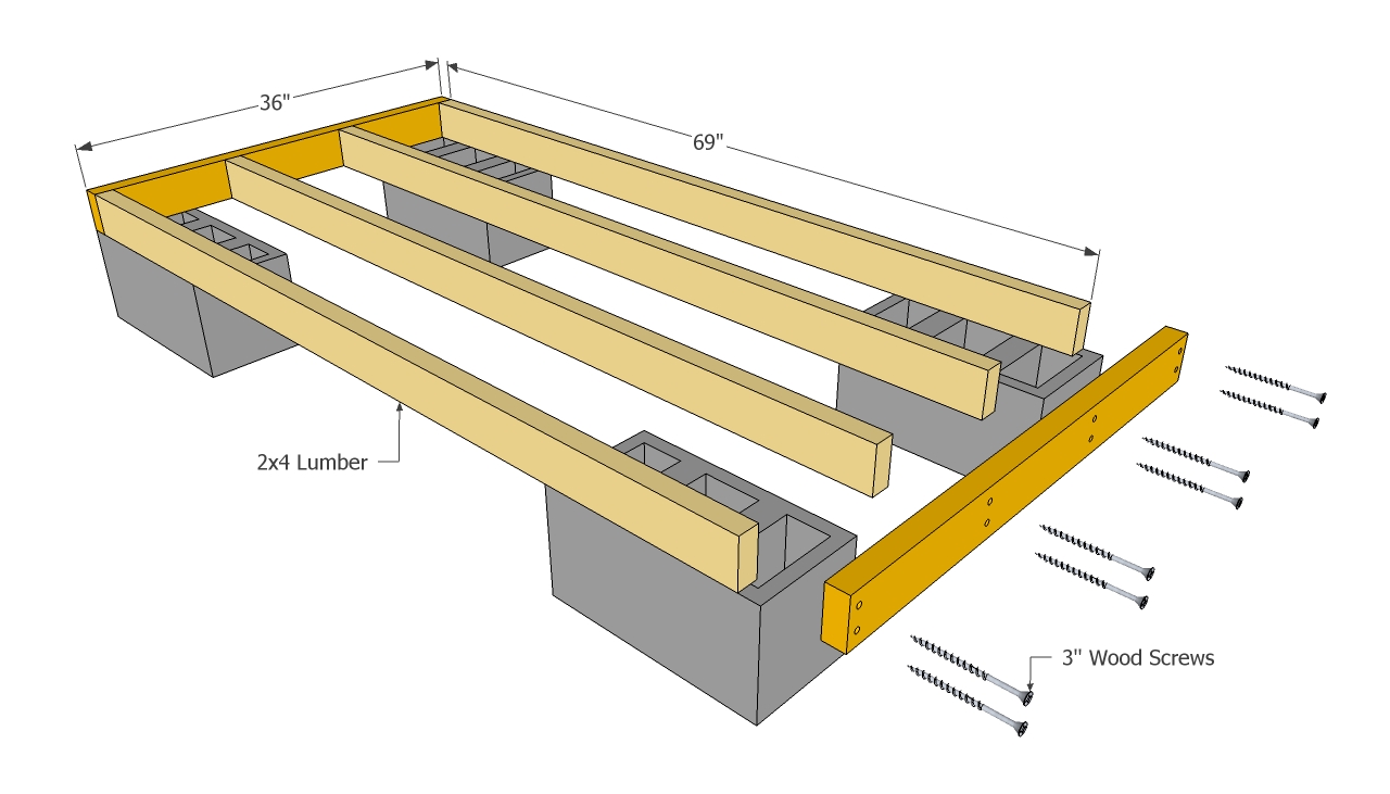 Wood Storage Shed Floor Plan