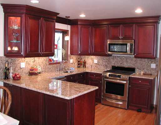 Kitchen Backsplash Ideas With Cherry Cabinets Home Decor And