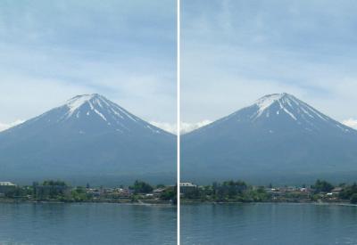 富士山平行法立体写真