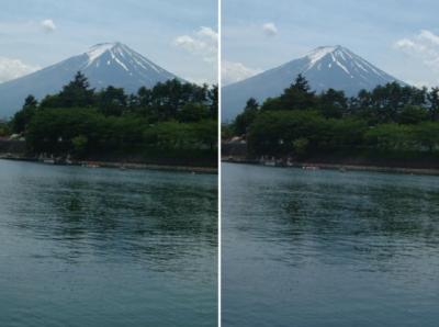 富士山平行法立体画像