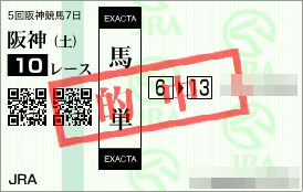 20131221阪神10Ｒ馬単