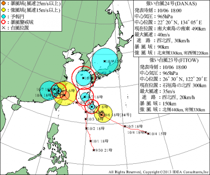 台風23･24号
