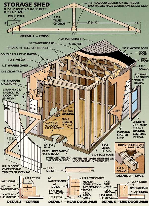 free 12x16 shed plans pdf how to build diy by