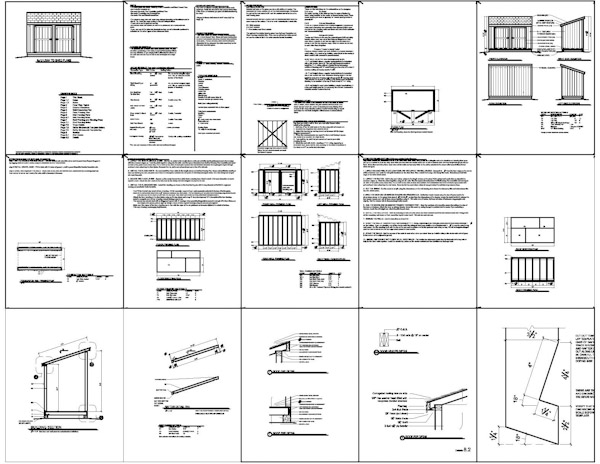 Lean To Shed Plans Free Pdf How to Build DIY by 