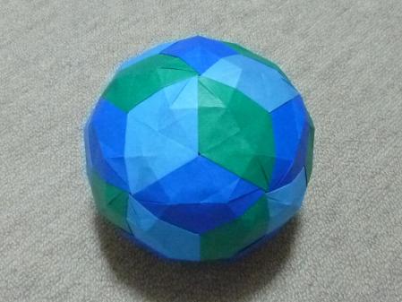 折り紙アークタンジェントボール2 origami soccer ball