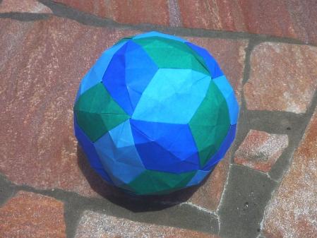 origami soccer ball truncated icosahedron