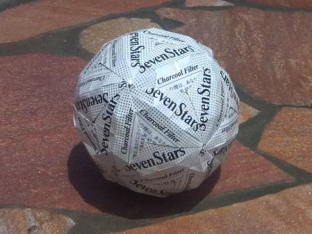 origami soccer ball truncated icosahedron