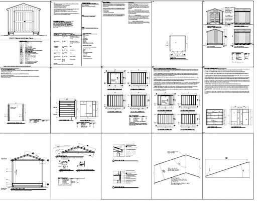 10x14 Storage Shed Plans Free How to Build DIY Blueprints 