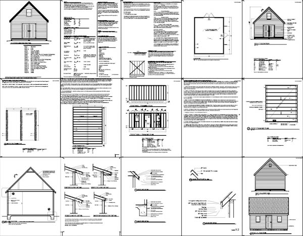 16 x 20 shed plans how to build diy blueprints pdf