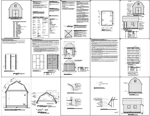 use these shed plans to build this neat 12x16 barn shed
