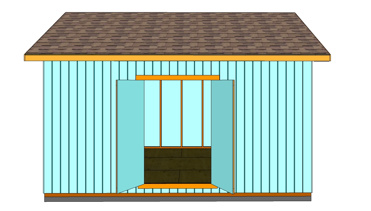 12x16 shed plans with garage door icreatables.com