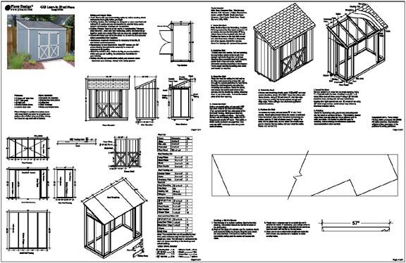 Lean To Shed Plans Free How to Build DIY Blueprints pdf 