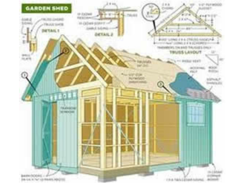 Outdoor Large Storage Shed Plans How to Build DIY