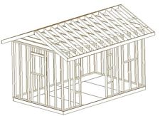 free standing modern lean to shed - the simple-yet-edgy