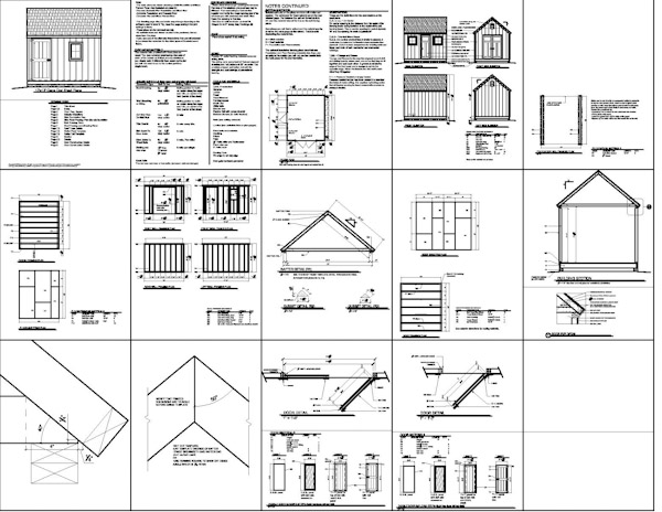 shed plans 10x12 how to build diy blueprints pdf download