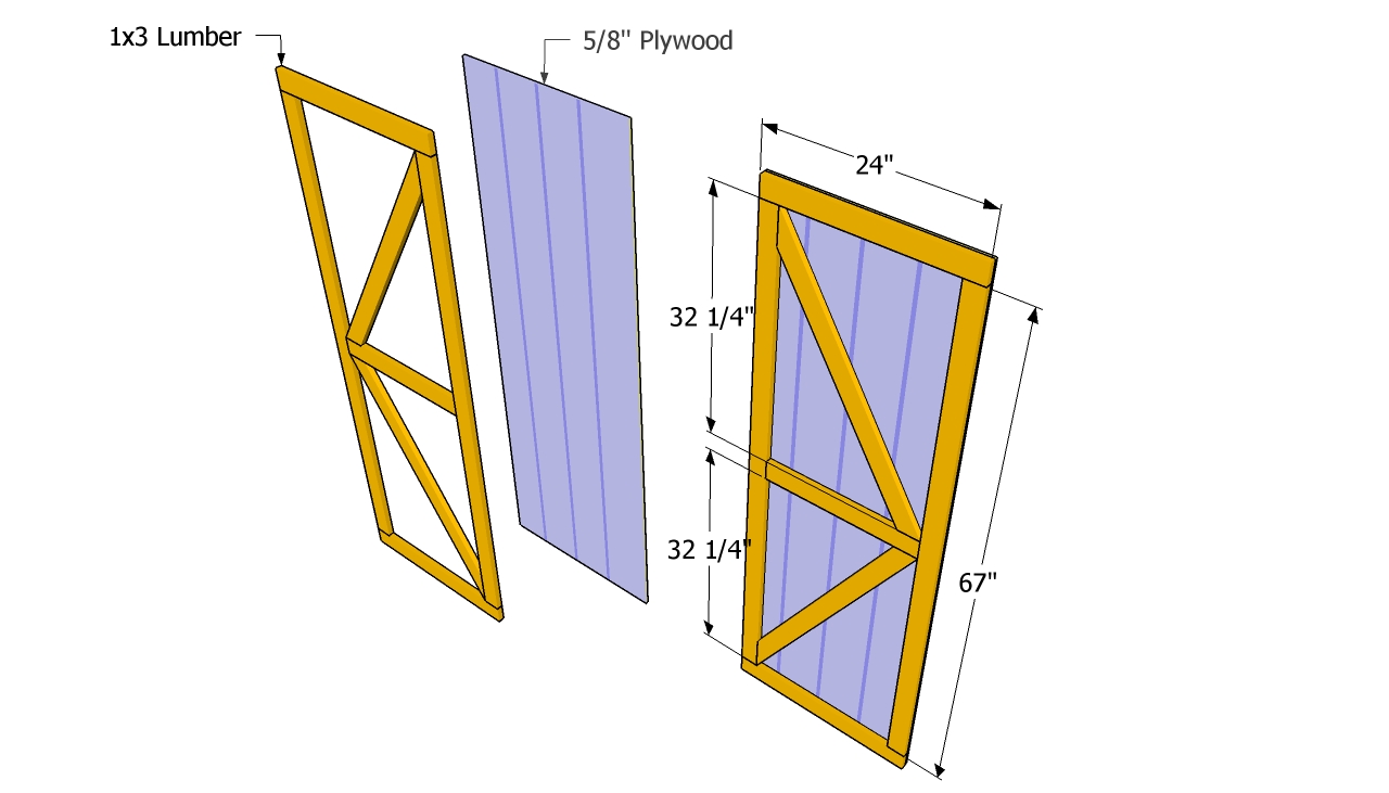 Wooden Shed Door Plans How to Build DIY Blueprints pdf 