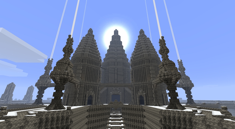 Minecraftスレまとめ 城作ろうと思ったら寺院みたいになったでござる どう見てもラスダンです本当にありがとうございました まいんくらふとにっき