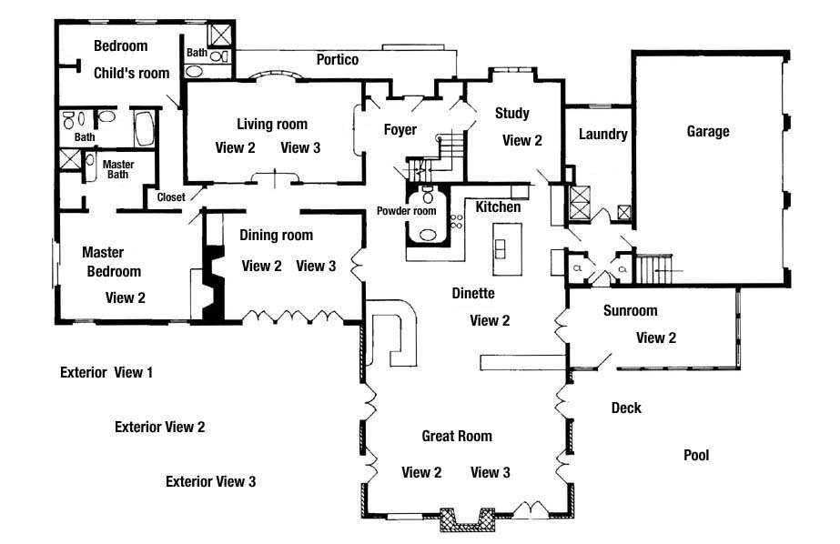 Kitchen Counter Design Residential Floor Plans 3D House Plans-a