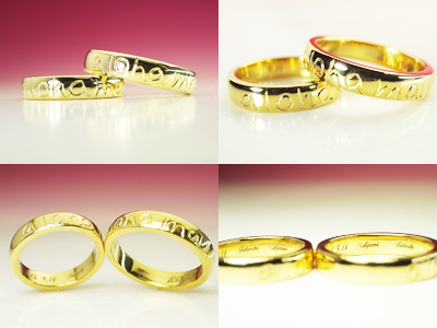 結婚指輪　ゴールド　人気
