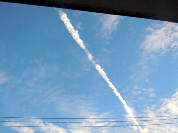 2012年９月２９日飛行機雲