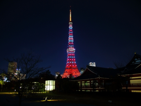 東京タワー　クリスマス・ライトダウンストーリー2014