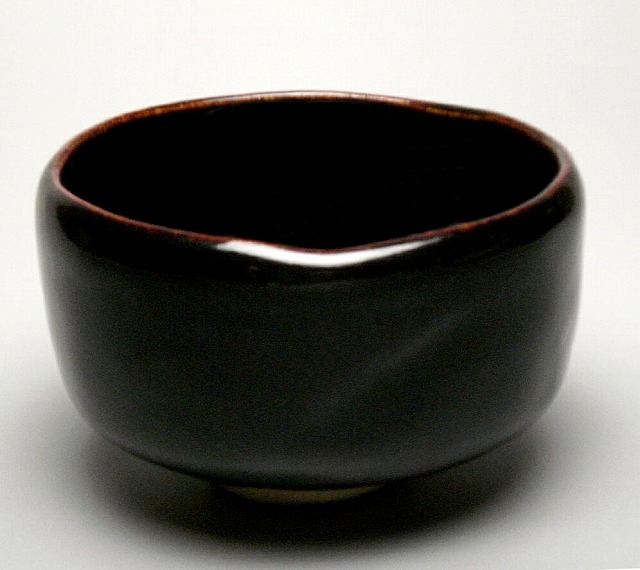 黒釉茶碗 ６代 高橋 道八 | 茶道具通販 釧路 末広屋の商品写真