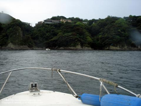 江の島でウェイクボードの写真