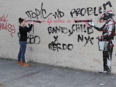 Zapple fashion diary Banksy